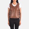Women Leather Vest