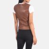 Women Leather Vest - Image 2