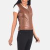 Women Leather Vest - Image 5