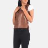 Women Leather Vest - Image 4